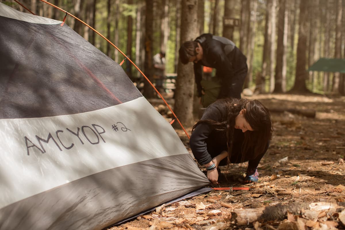 How To Pitch A Tent Appalachian Mountain Club AMC 