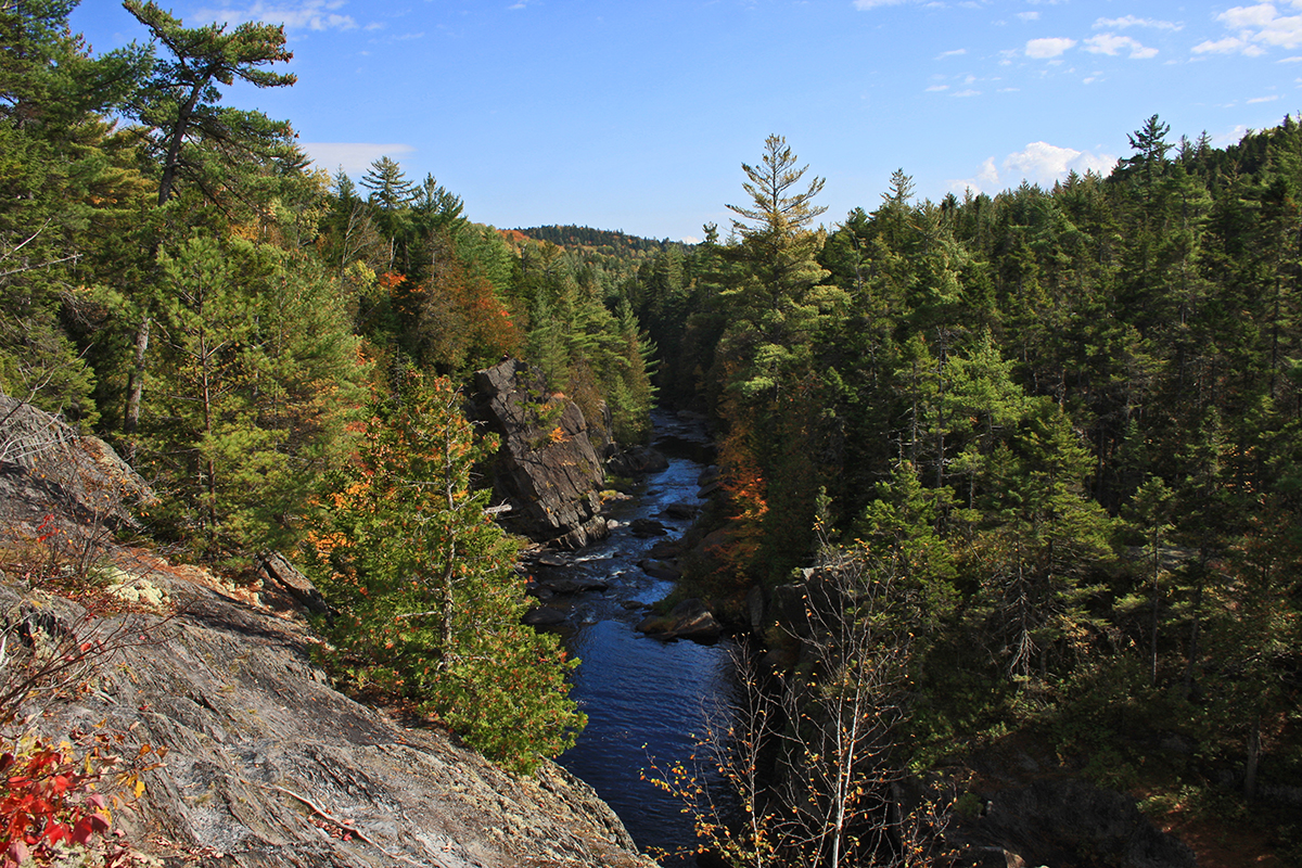 view of Gulf Hagas, Maine Woods